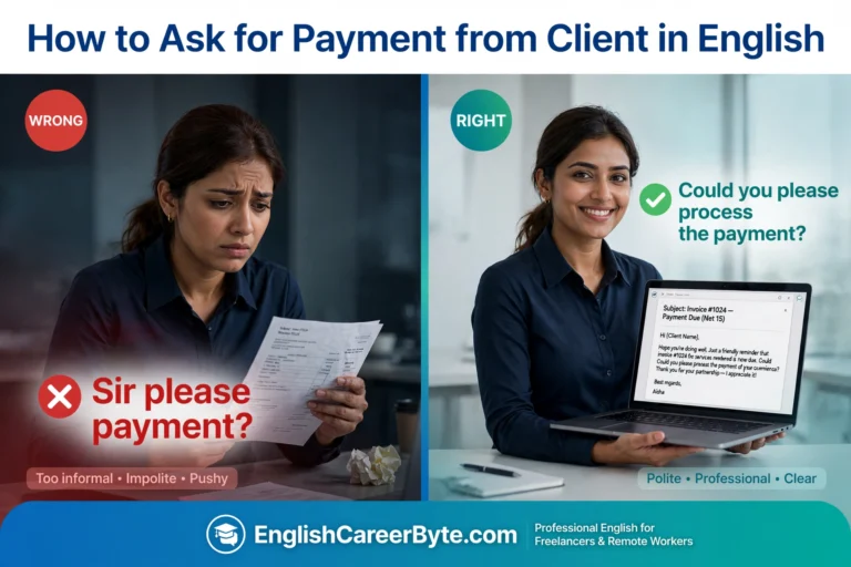 How to Ask for Payment from Client in English: Wrong vs Right Way (Professional Email Samples)