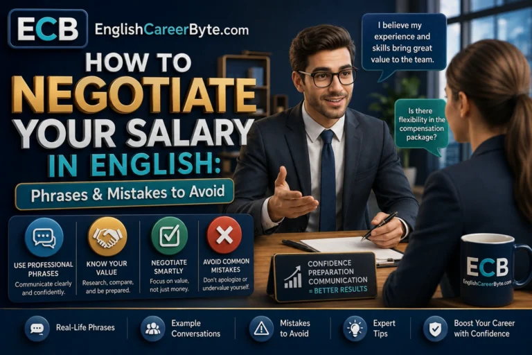 How to Negotiate Your Salary in English: Phrases & Mistakes to Avoid | EnglishCareerByte