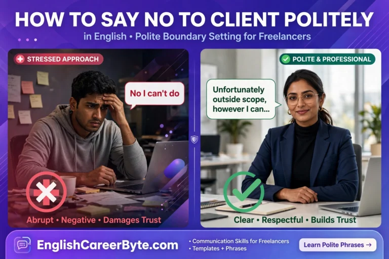How to Say No to Client Politely in English - Professional Samples - EnglishCareerByte