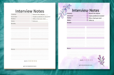 checklist and notebook in interview | English career byte