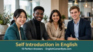 self introduction in english 15 perfect answers for job interview
