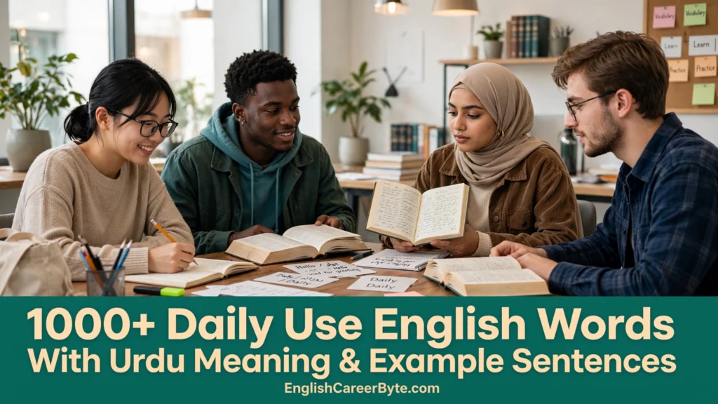 1000+ daily use english words with urdu meaning example sentences pdf
