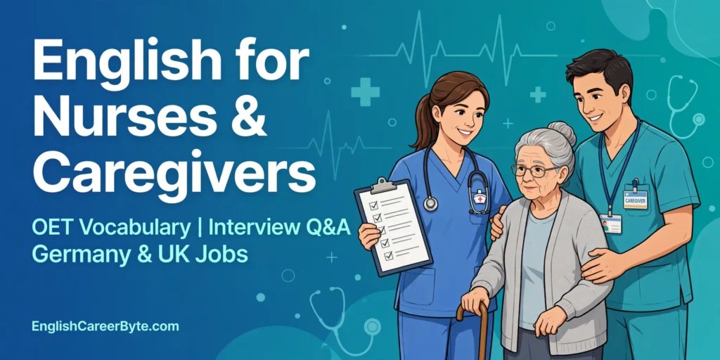 English for Nurses and Caregivers OET Vocabulary Interview Q&A EnglishCareerByte